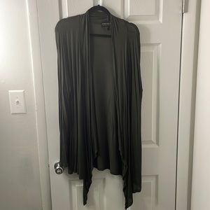 Flowy olive cardigan